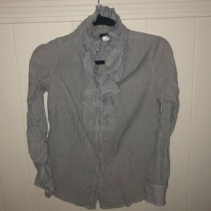 Ruffle button up